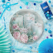 Elegant Victorian Holiday Paper Plate - Custom ペーパープレート (パーティー)