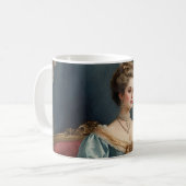 Elegant Victorian Lady Classic Portrait Coffee Mug コーヒーマグカップ (正面左)