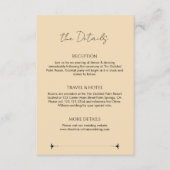 Elegant Victorian Red Gold Wedding Details エンクロージャーカード (正面)