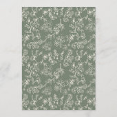 Elegant Victorian Sage Green Wedding メニュー (裏面)