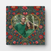 Elegant Victorian Valentines heart photo template フォトプラーク (正面)