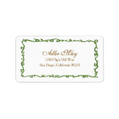 Elegant Vines Address ラベル (正面)