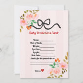 Elegant Vintage Baby Shower Invitation Card – Mini 招待状 (裏面)