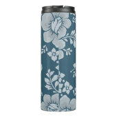 Elegant Vintage Blue Flower Pattern タンブラー (裏面)