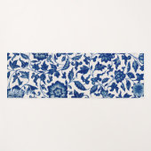 Elegant Vintage Blue French Country Chinoise Toile ヨガマット (正面(横))