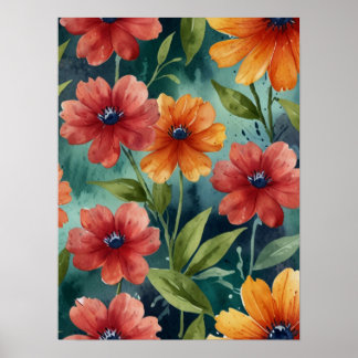 Elegant Vintage Botanical ポスター