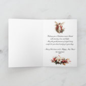 Elegant Vintage Christmas Angel シーズンカード (内部)