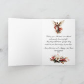 Elegant Vintage Christmas Angel シーズンカード (内部)
