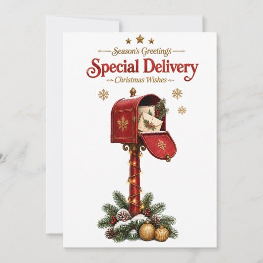 Elegant Vintage Christmas Card シーズンカード (正面)