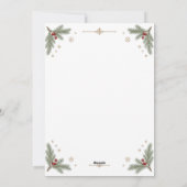 Elegant Vintage Christmas Card シーズンカード (裏面)