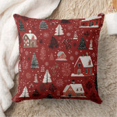 Elegant Vintage Christmas Ornament Pillow クッション (ブランケット)