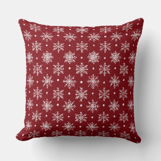 Elegant Vintage Christmas Ornament Pillow クッション (正面)