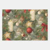 Elegant Vintage Christmas Wrapping Sheets ラッピングペーパーシート (正面3)
