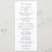 Elegant Vintage Church Illustration Wedding プログラム (裏面)