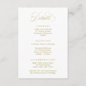Elegant Vintage Crest Wedding Logo Details エンクロージャーカード (正面)