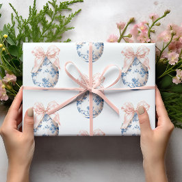 Elegant Vintage Easter Egg Wrapping Paper ラッピングペーパー