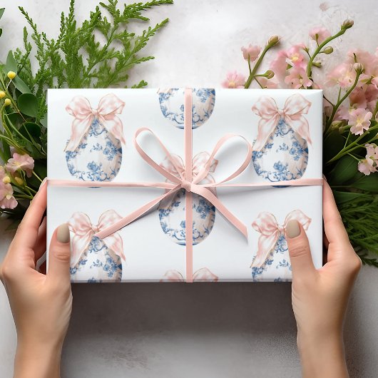 Elegant Vintage Easter Egg Wrapping Paper ラッピングペーパー