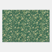 Elegant Vintage Flora Botanical Pattern  ラッピングペーパーシート (正面)