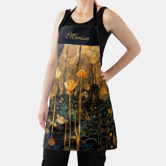 Elegant Vintage Floral Apron エプロン (インサイチュ)