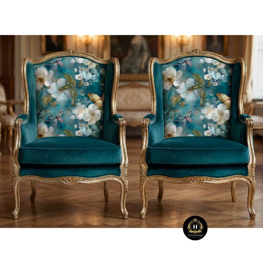 Elegant Vintage Floral Decoupage Tissue Paper 薄葉紙