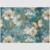 Elegant Vintage Floral Decoupage Tissue Paper 薄葉紙 (正面)