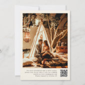 Elegant Vintage Floral Eucalyptus Roses Wedding 招待状 (裏面)