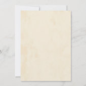 Elegant Vintage Floral Peacock Indian Wedding 招待状 (裏面)