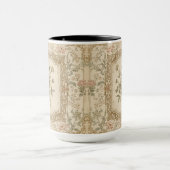 Elegant Vintage French Engraved Floral  Pattern マグカップ (中央)