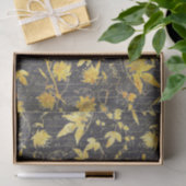 Elegant Vintage Gold Floral Handwriting Decoupage 薄葉紙 (ギフト)
