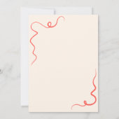 Elegant Vintage Hand Drawn Save The Date  招待状 (裏面)