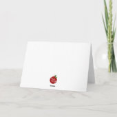 Elegant Vintage Merry Christmas Calligraphy カード (裏面)