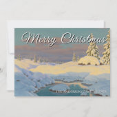 Elegant Vintage Merry Christmas Choultsé シーズンカード (正面)