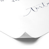 Elegant Vintage Nautical Ship Destination Wedding ポスター (角)