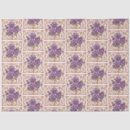 Elegant Vintage Nouveau Floral  薄葉紙