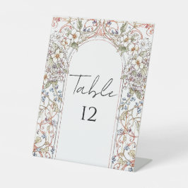 Elegant Vintage Nouveau Floral Arch Wedding  台座サイン