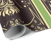 Elegant Vintage Playing Card Black Gold ラッピングペーパー (ロールコーナー)