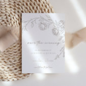 Elegant Vintage Sepia Save the Evening Wedding セーブザデート