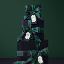 Elegant vintage Tartan Plaid Christmas サテンリボン