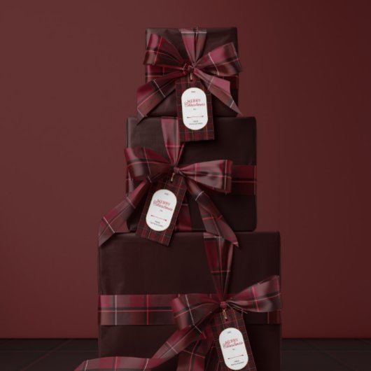 Elegant vintage Tartan Plaid Christmas サテンリボン