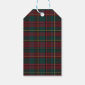 Elegant vintage Tartan Plaid Christmas gift tag ギフトタグ (裏面)