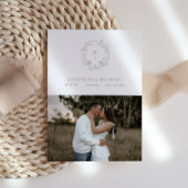 Elegant Vintage Taupe Sepia Rose  セーブザデート