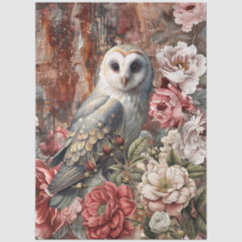 Elegant Vintage Victorian Rustic Floral Decoupage  薄葉紙