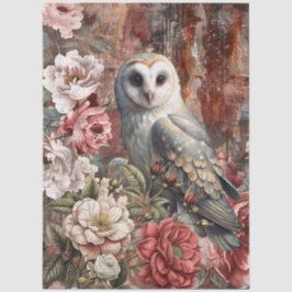 Elegant Vintage Victorian Rustic Floral Decoupage  薄葉紙