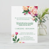 Elegant Vintage Wedding Invitation Card 招待状 (スタンド正面)
