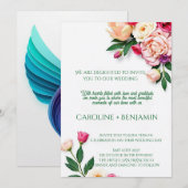 Elegant Vintage Wedding Invitation Card 招待状 (正面/裏面)