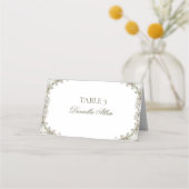 Elegant Vintage Wedding Place Card プレイスカード (正面)