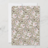 ​Elegant Vintage Wedding Seating Chard Card 招待状 (裏面)