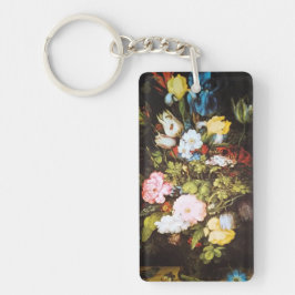 Elegant Vintage Wildflower Artwork キーホルダー