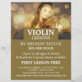 Elegant Violinist, Violin Lessons Advertising チラシ (正面)