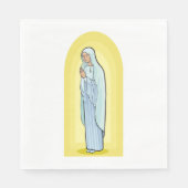 Elegant Virgin Mary Catholic Religious スタンダードランチョンナプキン (正面)